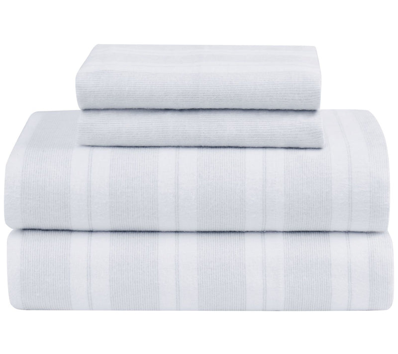 Truly Soft Bryce Stripe Flannel 3 Piece Twin Sheet Set — View 2