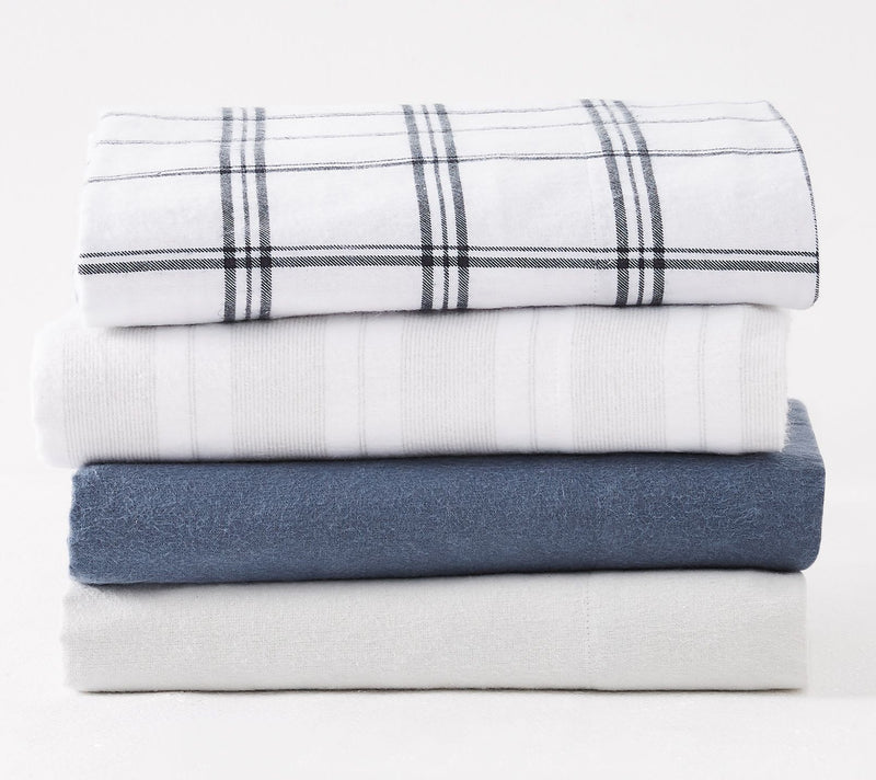 Truly Soft Bryce Stripe Flannel 3 Piece Twin Sheet Set — View 6