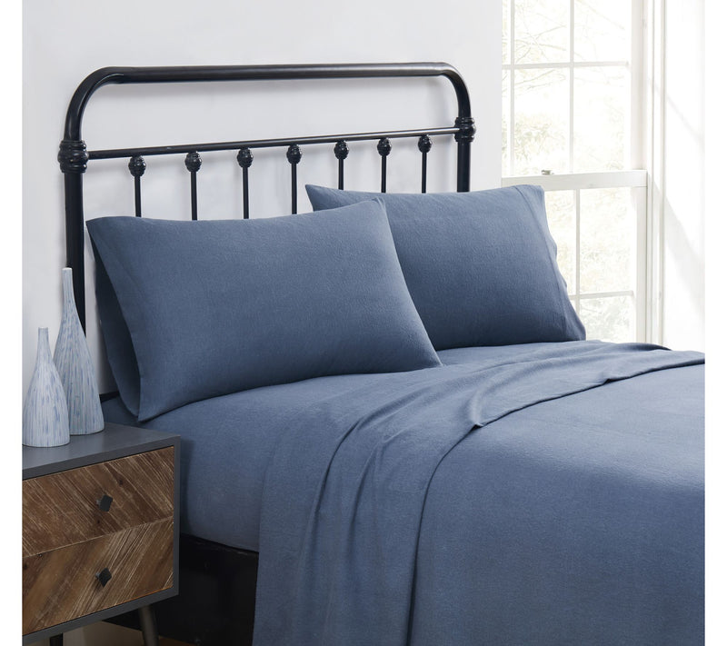 Truly Soft Solid Flannel 3 Piece Twin Sheet Set — View 3