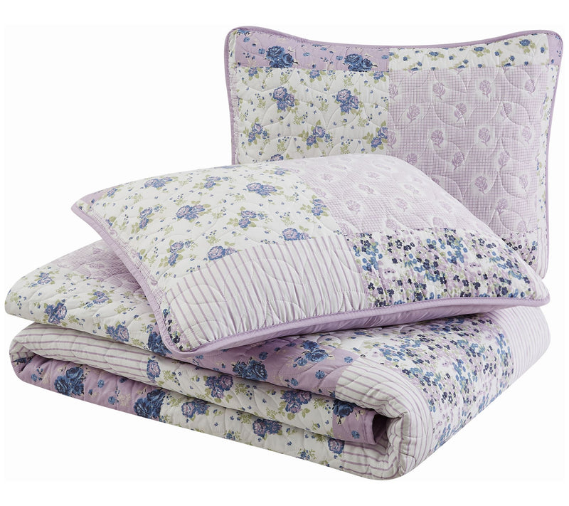 Cannon Elissa Patchwork King 3 Piece Quilt Set — View 5