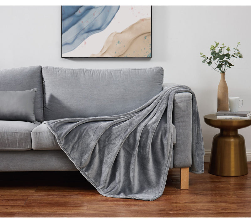 Cannon Solid Plush 60x80 Throw — View 9