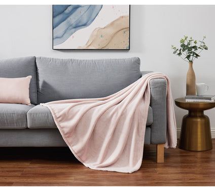Cannon Solid Plush 60x80 Throw
