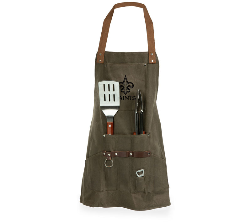 NFL BBQ Cotton Canvas Apron w/Pockets, Tools& Bottle Opener — View 53
