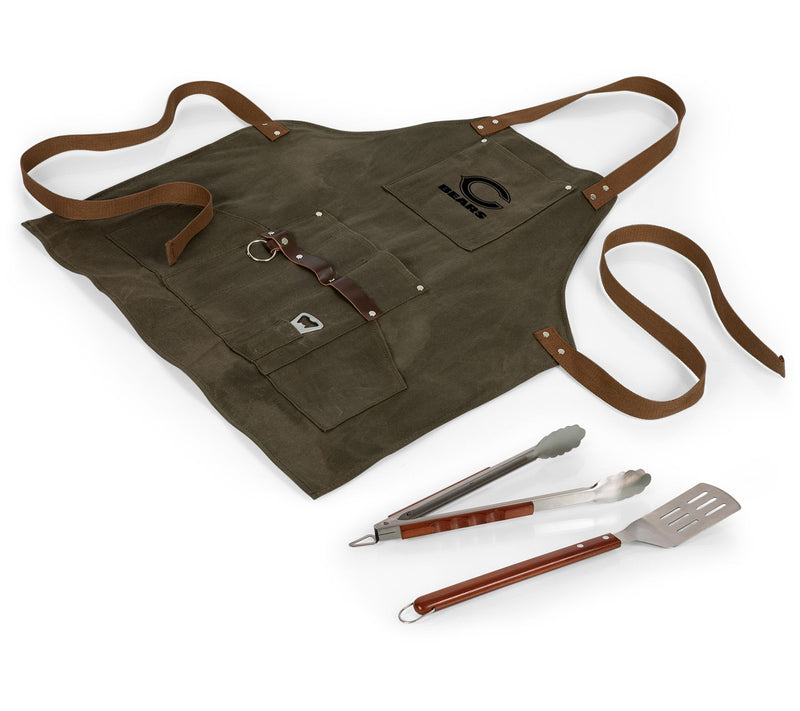 NFL BBQ Cotton Canvas Apron w/Pockets, Tools& Bottle Opener — View 66