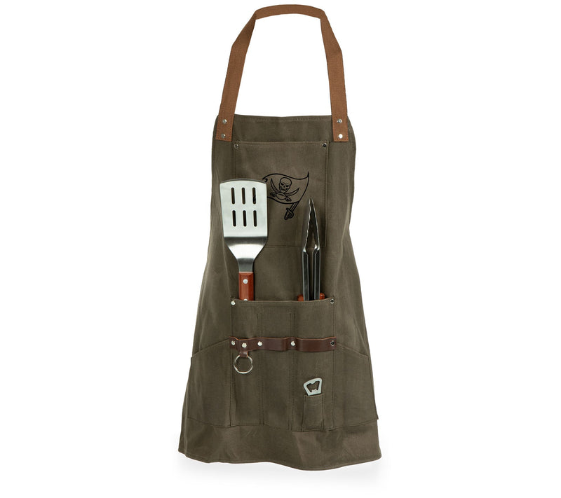 NFL BBQ Cotton Canvas Apron w/Pockets, Tools& Bottle Opener — View 15