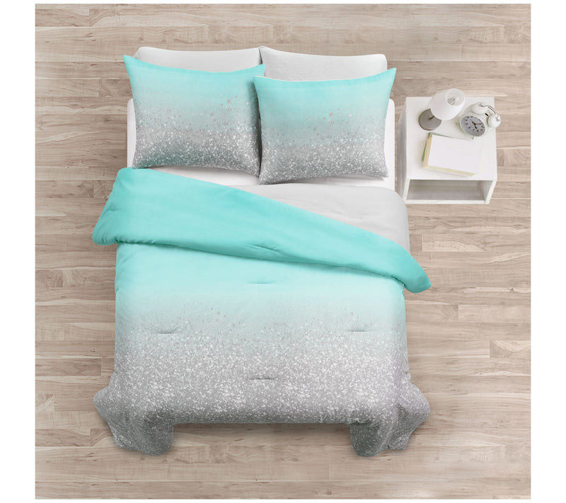 Lush Home Glitter Ombre Metallic Print FULL/QN CF Set — View 8