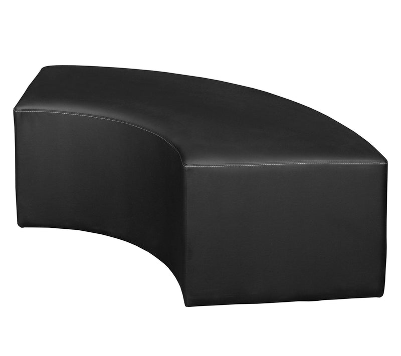 Aurora Curved Ottoman — View 3