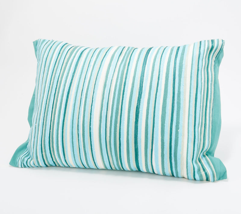 Home Reflections Coastal Striped Dec. Pillow — Main view