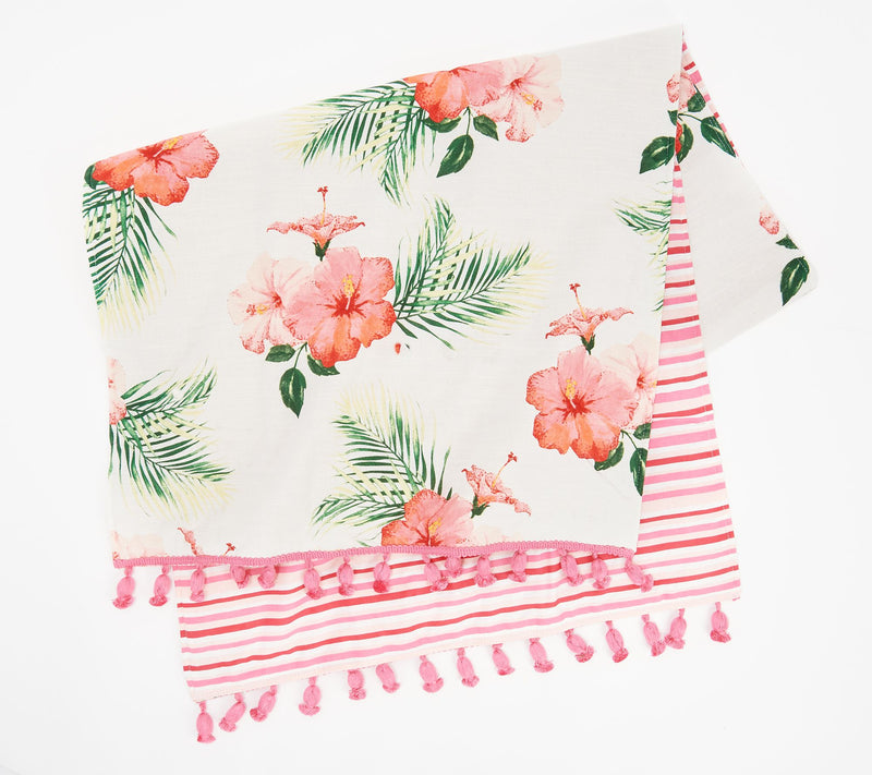 Home Reflections Coastal Bed Runner Rev. Stripe -Qn — View 5