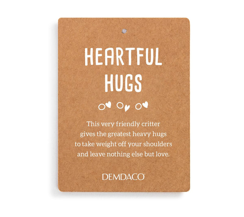 DEMDACO Heartful Hugs 17.5" Weighted Plush Animal — View 6