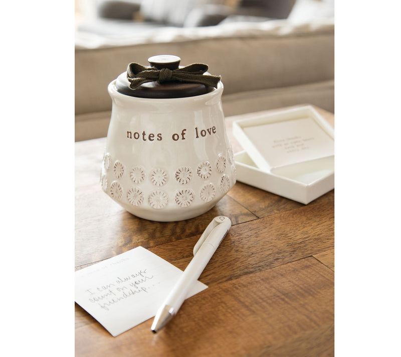 DEMDACO Heartfelt Ceramic Jar with 12 Small Notecards — View 8