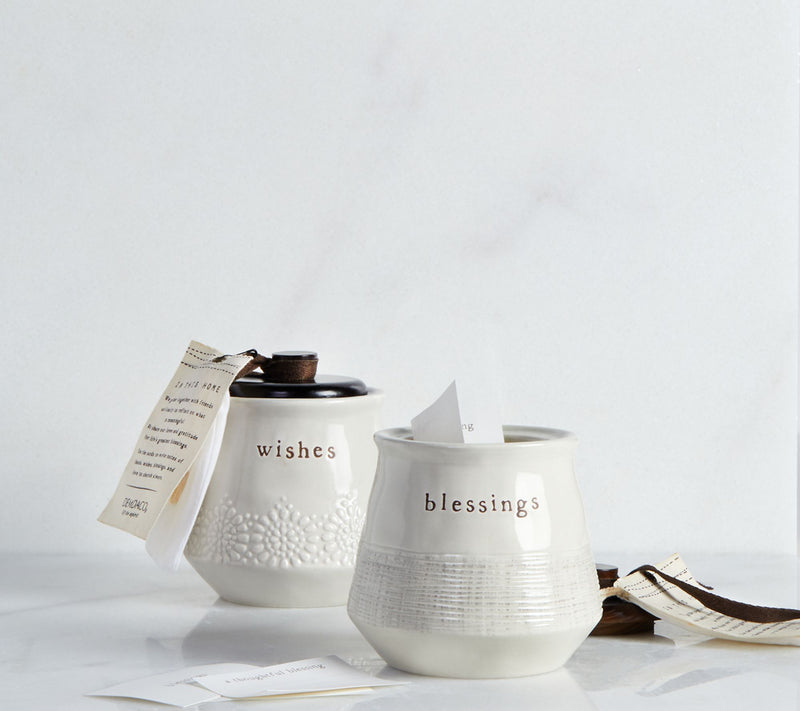 DEMDACO Heartfelt Ceramic Jar with 12 Small Notecards — View 7