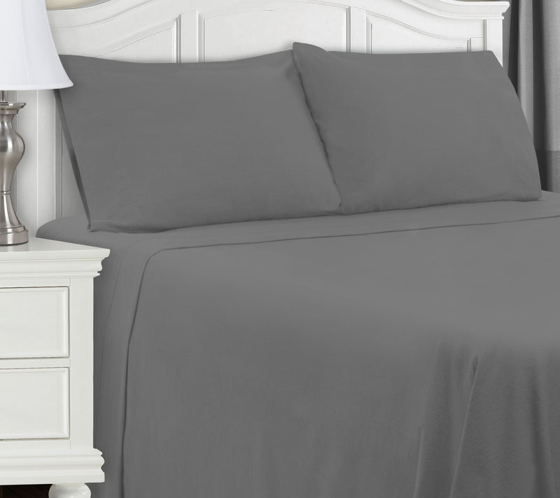 Superior Cotton Flannel Deep Pocket Solid Sheet, Split King — View 4