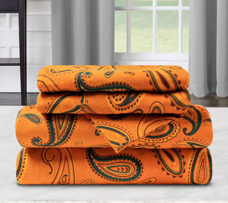 Superior Cotton Flannel Deep Pocket Paisley She et Set, Twin X — View 12