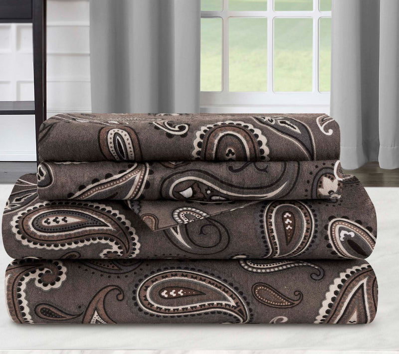 Superior Cotton Flannel Deep Pocket Paisley She et Set, Twin X — Main view