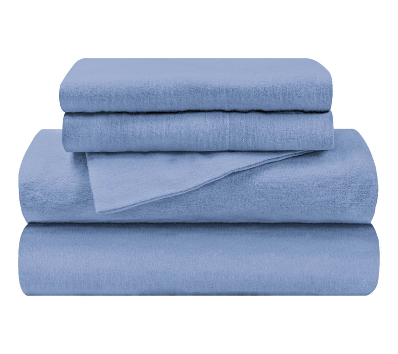 Superior Solid Cotton Flannel Deep Pocket SheetSet, Full — View 19