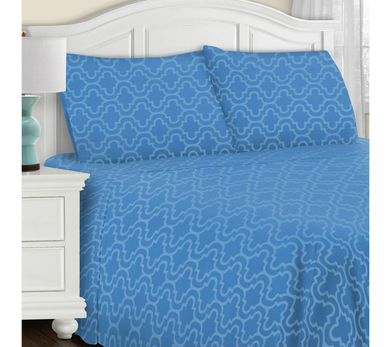 Superior Cotton Flannel Trellis Sheet Set, Caling — View 7