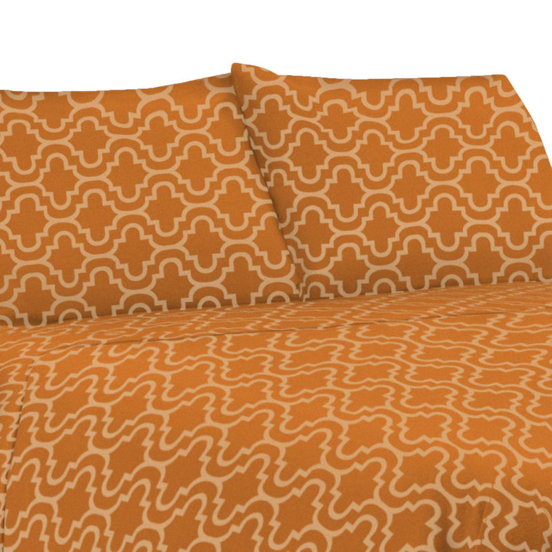 Superior Cotton Flannel Trellis Deep Pocket She et Set, Queen — View 14