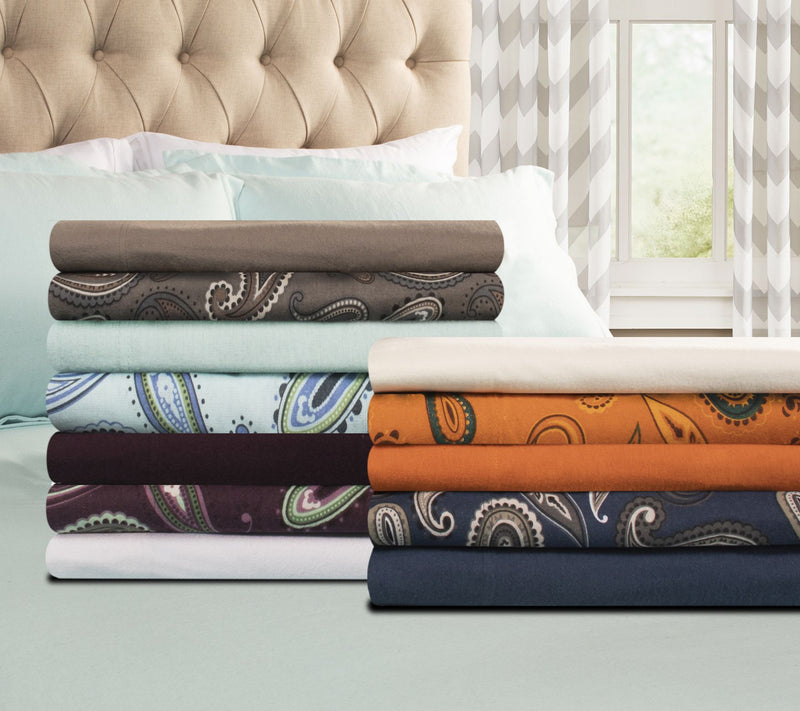Superior Cotton Solid Flannel Deep Pocket SheetSet, Queen — View 27