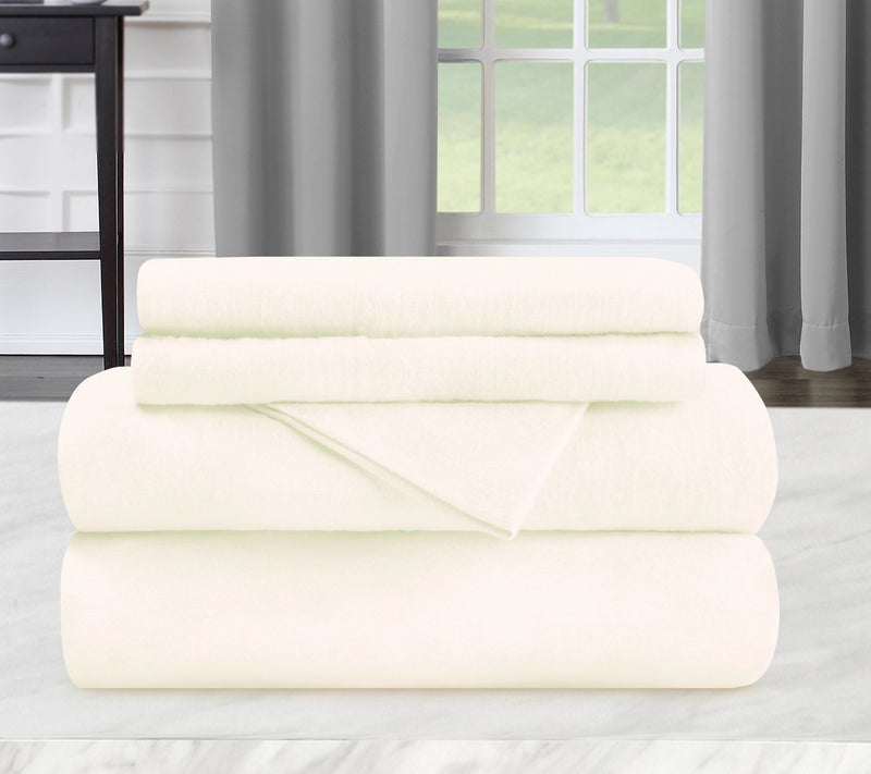 Superior Cotton Solid Flannel Deep Pocket SheetSet, Queen — View 24