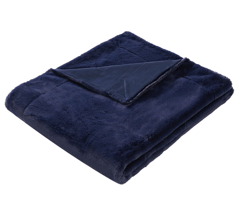 Vince Camuto Soft Faux Rabbit Fur 60x70 Throw i n Gift Box — View 11