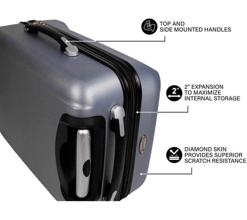 Mojo Licensing NFL 21" Carry-On Hardcase Spinner, Black — View 58