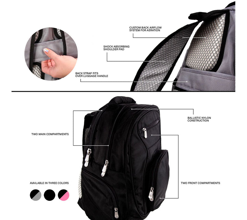 Mojo Licensing NFL 19" Premium Laptop Backpack, Pink — View 7