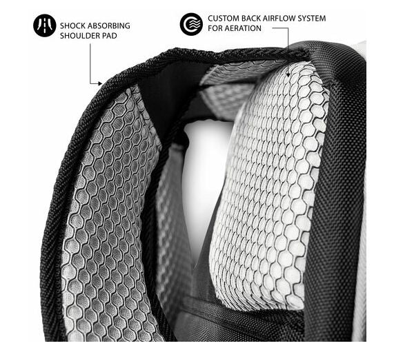 Mojo Licensing NHL 19" Premium Laptop Backpack, Gray — View 2