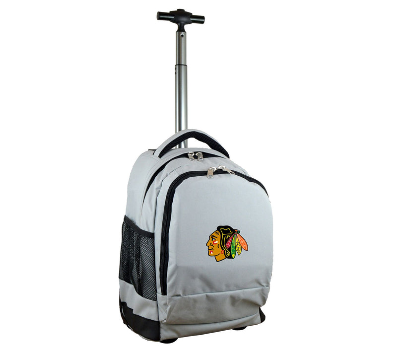 Mojo Licensing NHL 19" Premium Wheeled Backpack, Gray — View 3