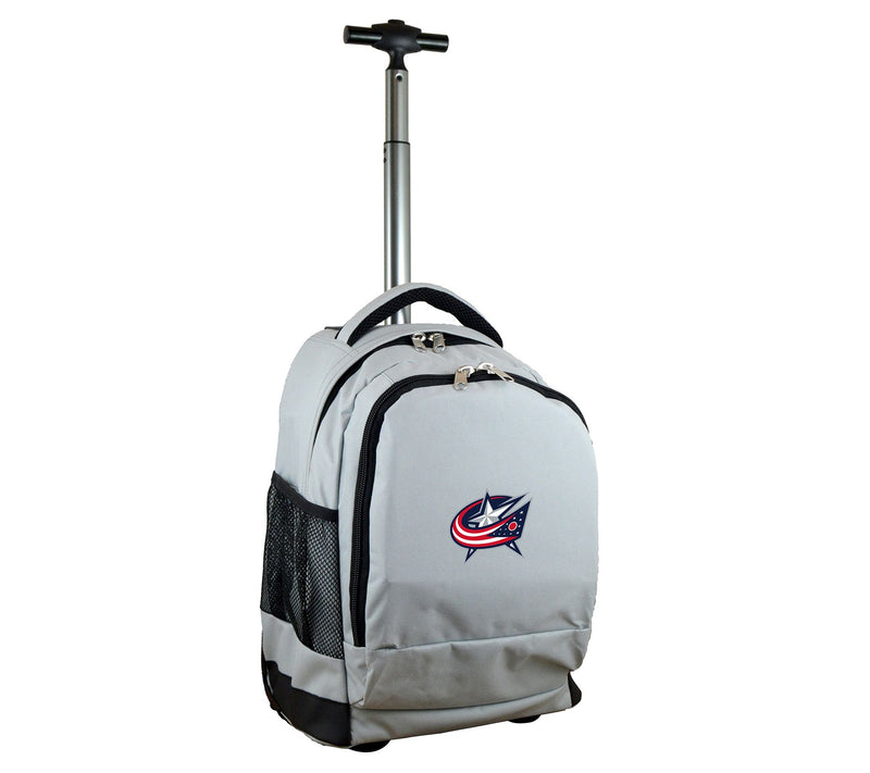 Mojo Licensing NHL 19" Premium Wheeled Backpack, Gray — View 4