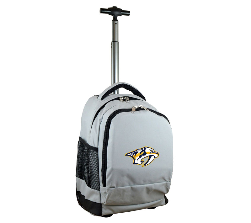 Mojo Licensing NHL 19" Premium Wheeled Backpack, Gray — View 25