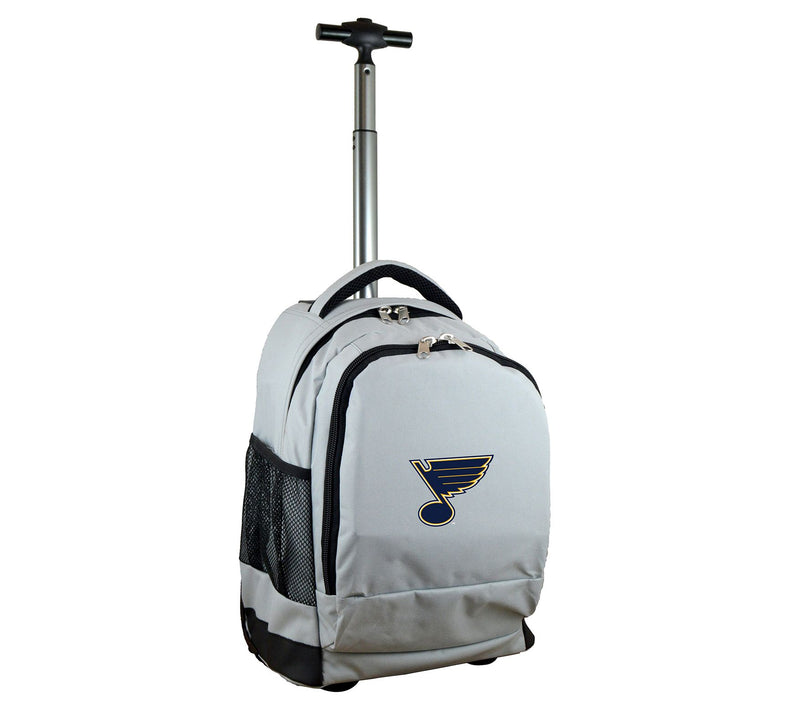 Mojo Licensing NHL 19" Premium Wheeled Backpack, Gray — View 5