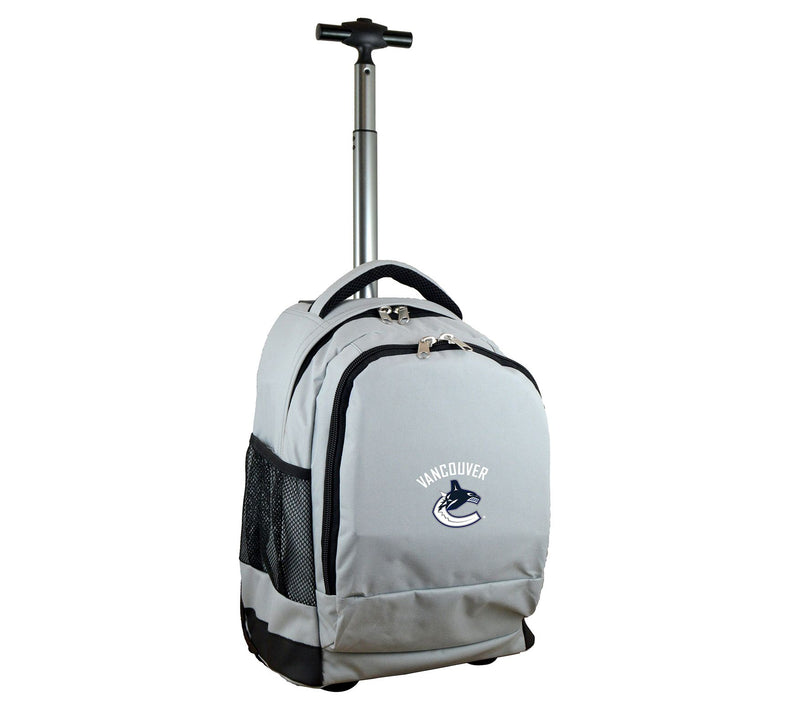 Mojo Licensing NHL 19" Premium Wheeled Backpack, Gray — View 8