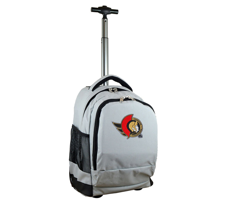 Mojo Licensing NHL 19" Premium Wheeled Backpack, Gray — View 29