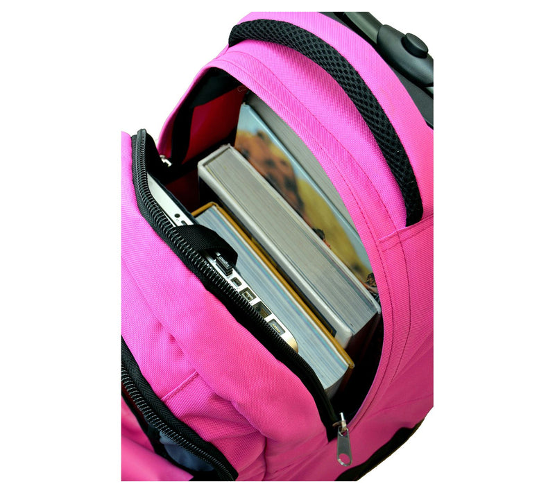 Mojo Licensing NHL 19" Premium WheeledBackpack, Pink — View 5