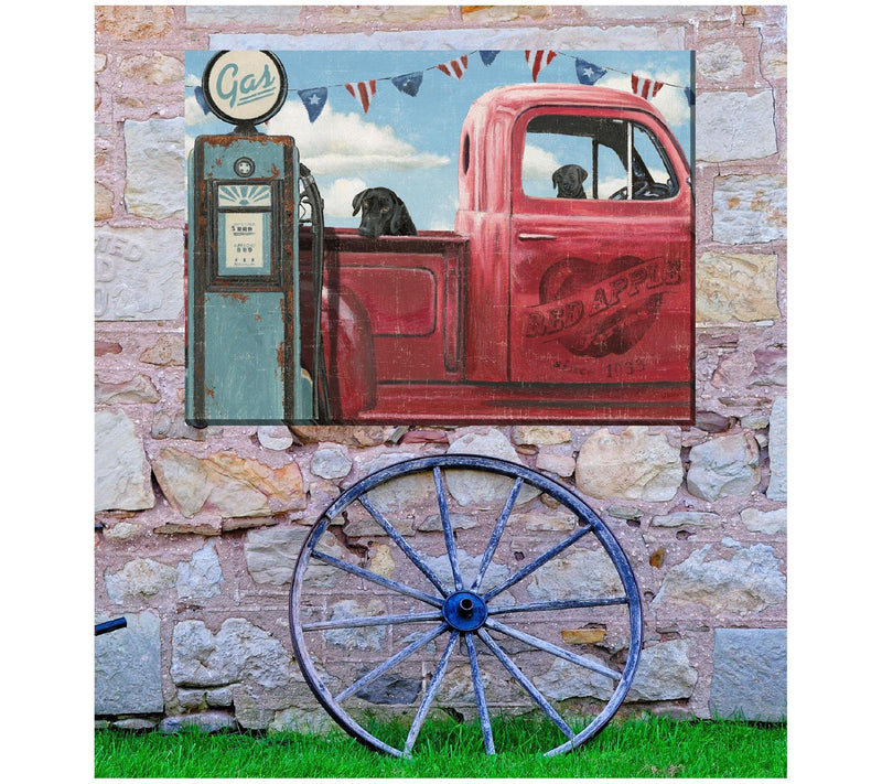 West of the Wind Outdoor Canvas Art Take A Ride40" x 30" — View 4