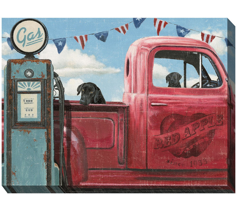 West of the Wind Outdoor Canvas Art Take A Ride40" x 30" — View 3