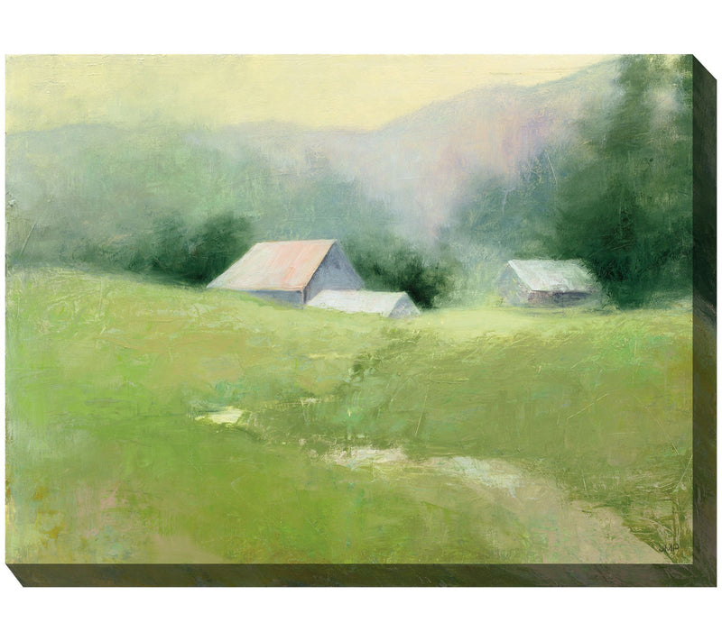 West of the Wind Outdoor Canvas Art Field of Gr een 40" x 30" — Main view