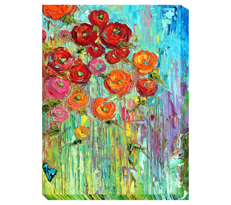 West of the Wind Outdoor Canvas Art Poppies 30x 40 — View 3