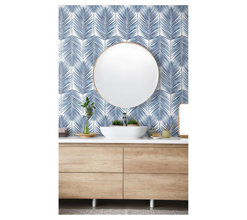 Seabrook Designs Marina Palm Coastal Unpasted W allpaper — View 6