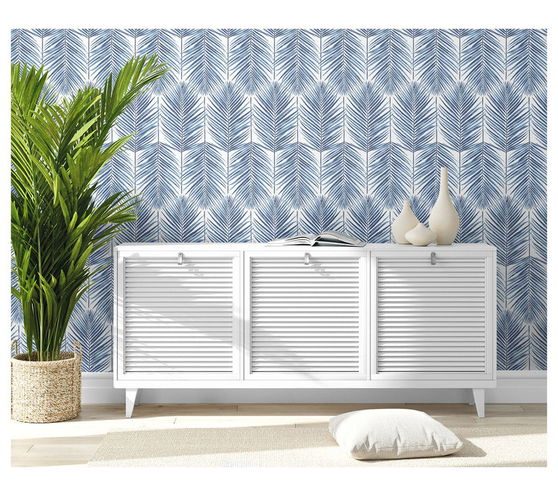 Seabrook Designs Marina Palm Coastal Unpasted W allpaper — View 5