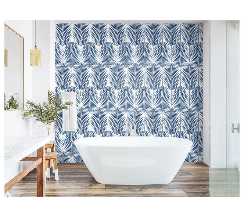 Seabrook Designs Marina Palm Coastal Unpasted W allpaper — View 7