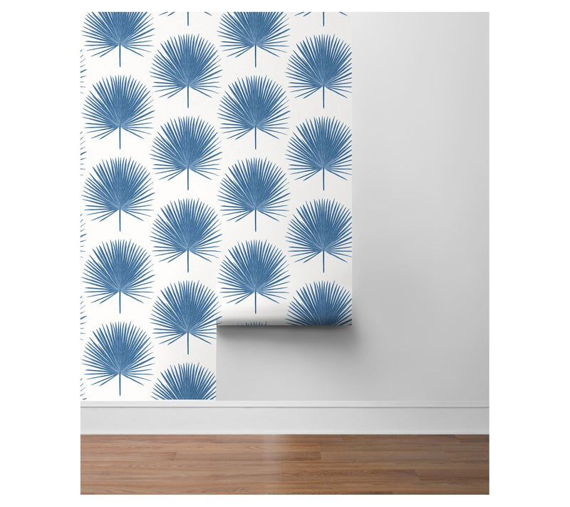 Seabrook Designs Palm Fronds Coastal Unpasted Wallpaper — View 7