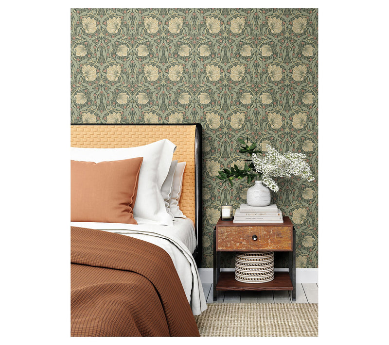 NextWall Pimpernel Floral Peel and Stick Wallpaper — View 13