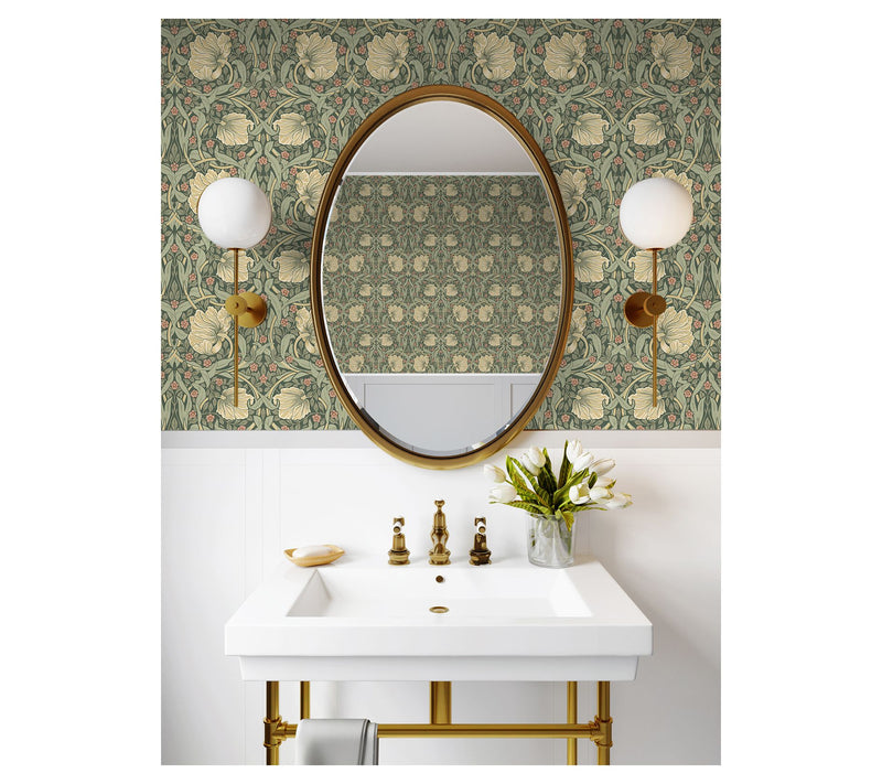NextWall Pimpernel Floral Peel and Stick Wallpaper — View 11