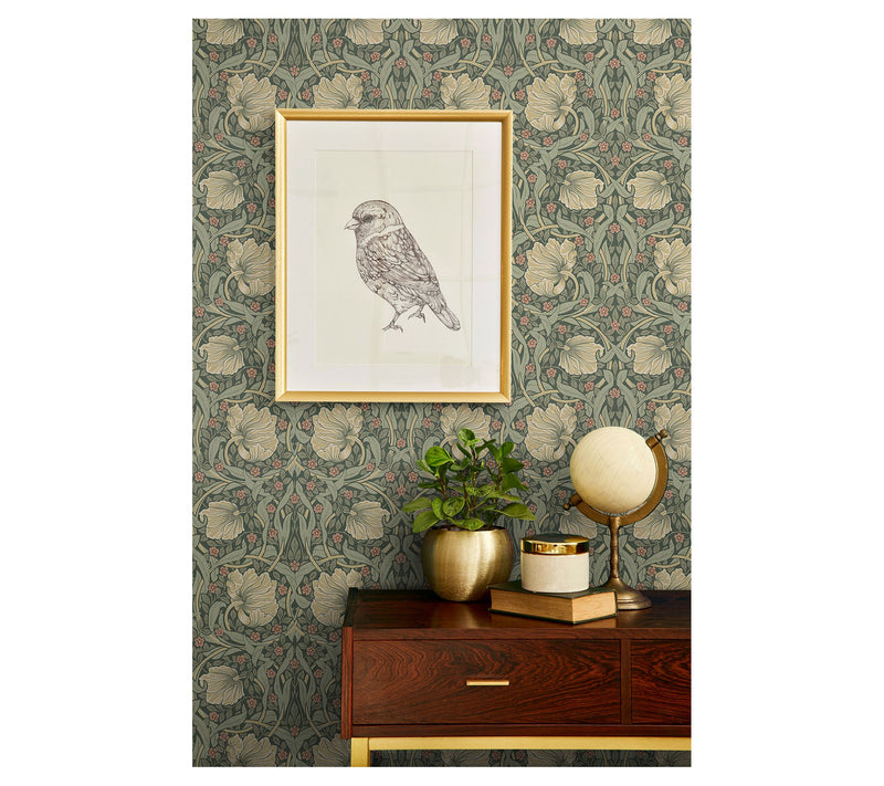 NextWall Pimpernel Floral Peel and Stick Wallpaper — View 10