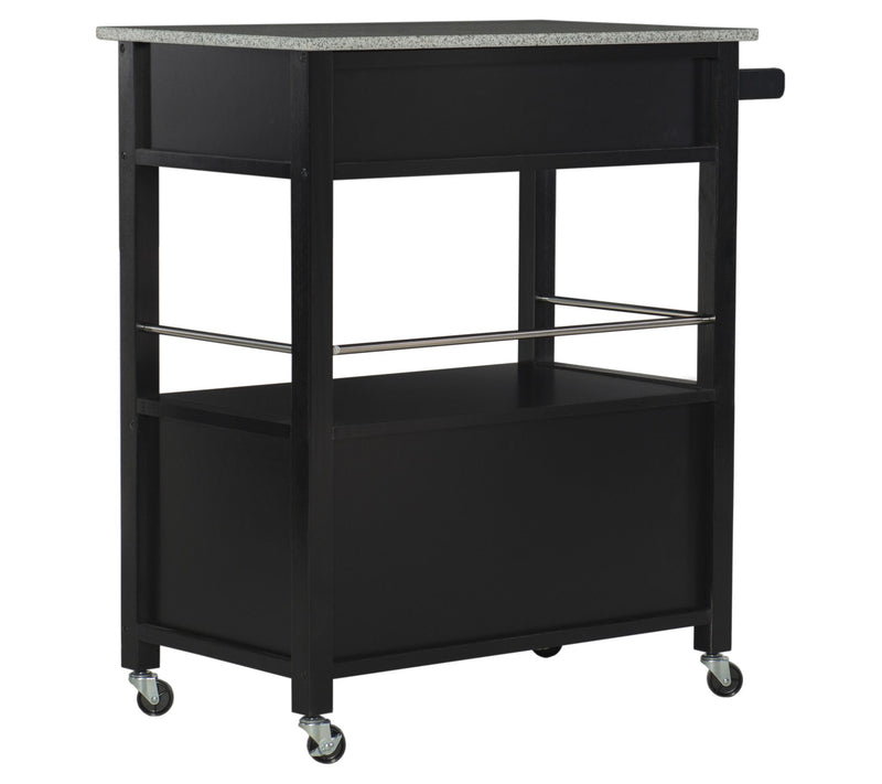Linon Home Colby Kitchen Cart with Granite TopDrawer — View 6
