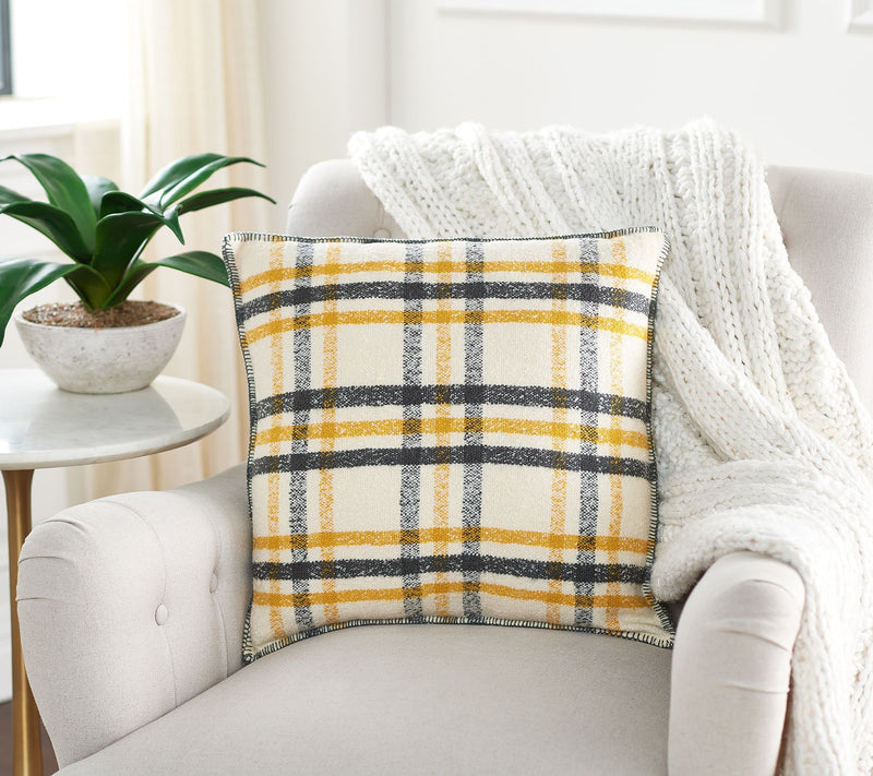 Pacific Thyme 18" Plaid Decorative Pillow — View 6