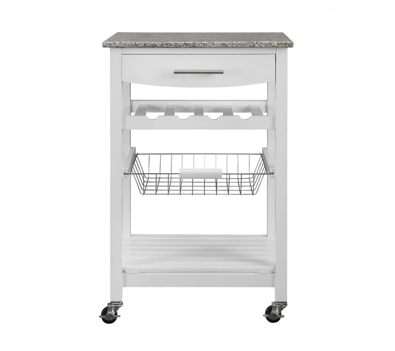 Linon Home Decor Clancy Kitchen Island With Granite Top — View 8