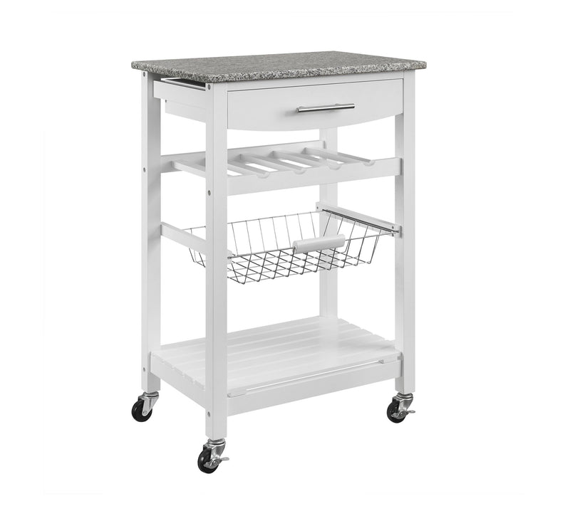 Linon Home Decor Clancy Kitchen Island With Granite Top — View 7